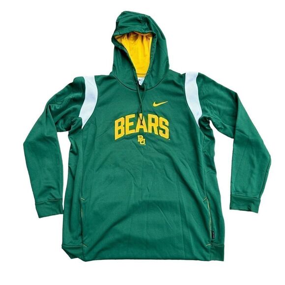 Nike Dri-FIT Baylor Bears Hoodie Green Pullover Men's XXL team issued - Picture 1 of 4